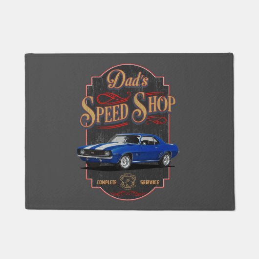 Pap's Garage Deurmat (Voorkant)