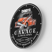 Pap's Garage Elke naam altijd Slogan 50's Chev ope Grote Klok (Hoek)