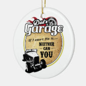 Pap's Garage Hot Rod Keramisch Ornament (Links)