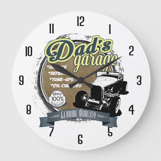 Pap's Garage in kleur Grote Klok (Voorkant)