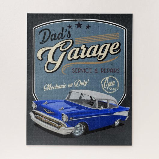 Pap's Garage Jigzaag Puzzle uit 1957 Legpuzzel (Verticaal)