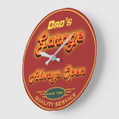 Pap's Garage Neon kijk elke datum aan - Grote Klok (Hoek)