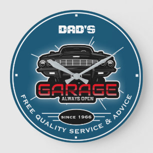 Pap's Garage of een andere naam Altijd Blauwe Ocea Grote Klok