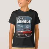Pap's Garage Red Camaro T-shirt (Voorkant)