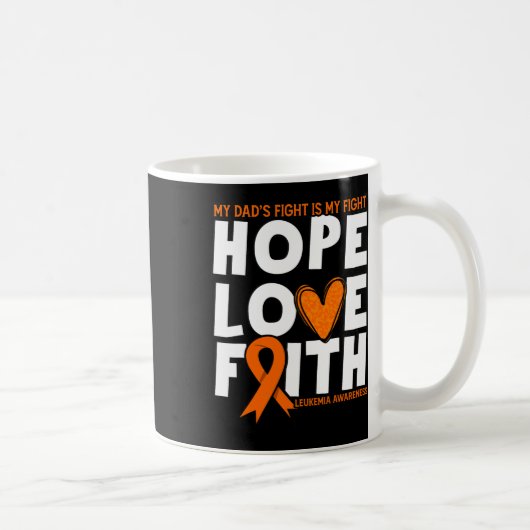 Pap's gevecht is mijn gevecht. Oranje leukemie bew Koffiemok (Rechts)