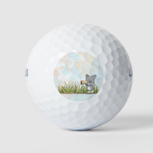Pap's golfbal vinden in de ruwe golfbal golfballen (Voorkant)