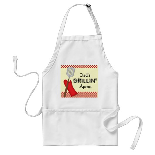 Pap's Grillin Apron Standaard Schort (Voorkant)