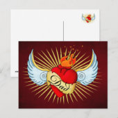 Pap's hart briefkaart (Voorkant / Achterkant)