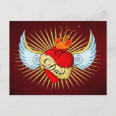 Pap's hart briefkaart (Voorkant)