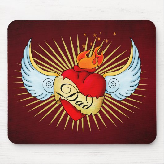 Pap's hart muismat (Voorkant)