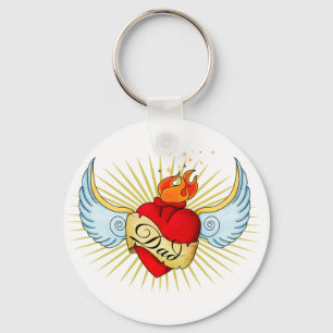 Pap's hart sleutelhanger