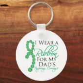 Pap's inspirerende moed - Leverkanker Sleutelhanger (Voorkant)