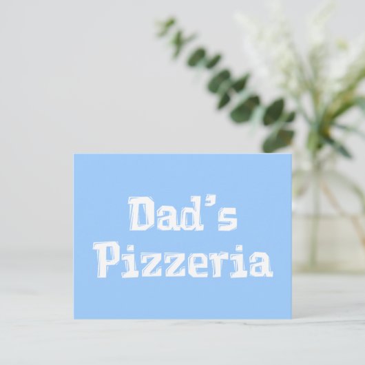 Pap's Pizzeria Cadeaus Briefkaart (Staand voorkant)