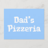 Pap's Pizzeria Cadeaus Briefkaart (Voorkant)