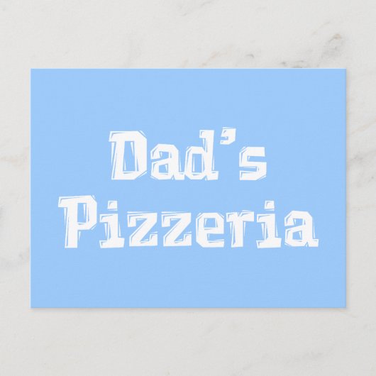 Pap's Pizzeria Cadeaus Briefkaart (Voorkant)