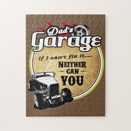 Pap's Retro Garage Legpuzzel (Verticaal)