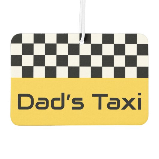 Pap's Taxi Auto Luchtverfrisser Gift (Achterkant)