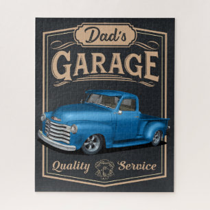 Pap's Truck Garage uit 1953 Jigzaag Puzzle Legpuzzel