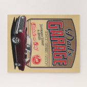 Pap's valkspier Car Garage Jigzaag Puzzle Legpuzzel (Horizontaal)