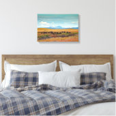 Paps van Jura uit de Islay, Schotland Canvas Afdruk (Insitu (Slaapkamer))