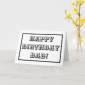 Pap's verjaardag, Kinder kleur in letters Kaart (Gele Bloem)