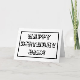 Pap's verjaardag, Kinder kleur in letters Kaart