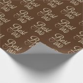 Pap's verjaardag op Brown Cadeaupapier (Hoek)