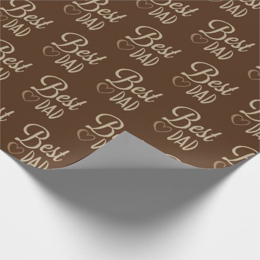 Pap's verjaardag op Brown Cadeaupapier (Hoek)