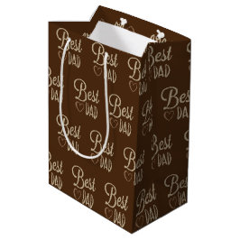Pap's verjaardag op Brown Medium Cadeauzakje
