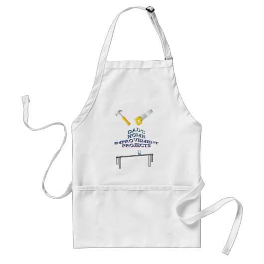 Pap's woningverbeteringsprojecten handyman apron standaard schort (Voorkant)
