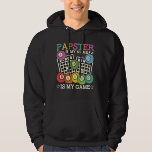 Papster Is Mijn Naam Bingo Is Mijn Game Grappige B Hoodie