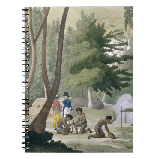 Papu-stam op het eiland Rawak, bord 20 van Le Notitieboek (Voorkant)