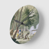 Papu-stam op het eiland Rawak, bord 20 van Le Ronde Klok (Hoek)