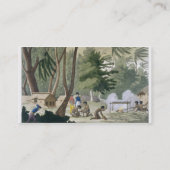 Papu-stam op het eiland Rawak, bord 20 van Le Visitekaartje (Achterkant)