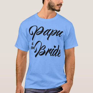 Papu van de bruid huwelijksfeest bijpassende bruid t-shirt