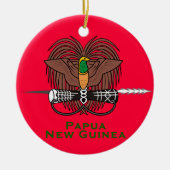 Papua New Guine* keramische kerstversiering Keramisch Ornament (Voorkant)