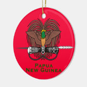 Papua New Guine* keramische kerstversiering Keramisch Ornament (Links)