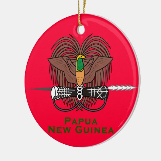 Papua New Guine* keramische kerstversiering Keramisch Ornament (Links)