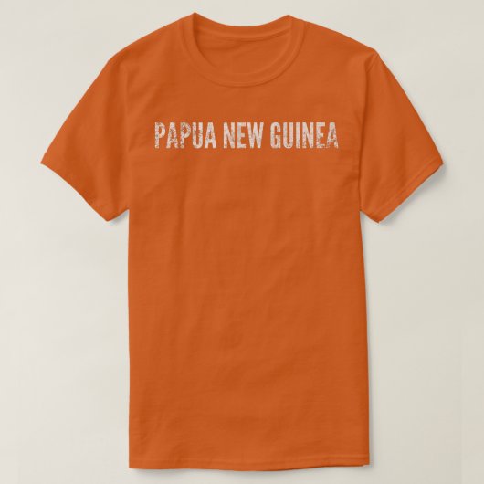 Papua New Guinea Distressed Graphic  T-shirt (Design voorkant)