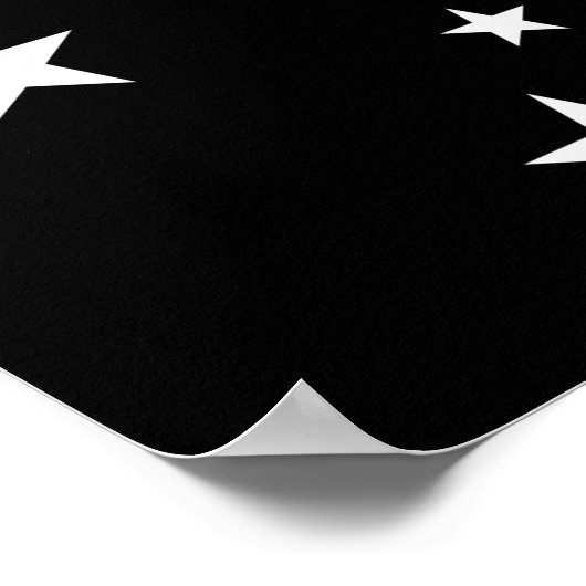 Papua New Guinea Flag Poster (Hoek)