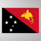Papua New Guinea Flag Poster (Voorkant)