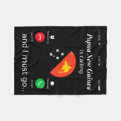 Papua New Guinea Is Calling And I Must Go Papua Ne Fleece Deken (Voorkant (Horizontaal))