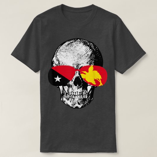 Papua New Guinea Papuan Flag 55 T-shirt (Design voorkant)