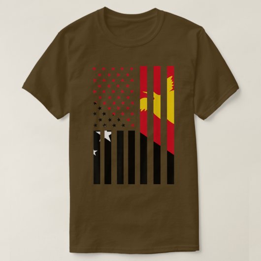 Papua New Guinea Papuan Flag 58 T-shirt (Design voorkant)