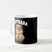 Papybara Funny Capybara Dad Koffiemok (Voorkant links)