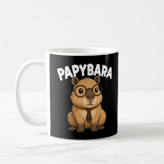 Papybara Funny Capybara Dad Koffiemok (Links)