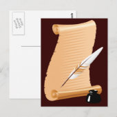 papyrus briefkaart (Voorkant / Achterkant)