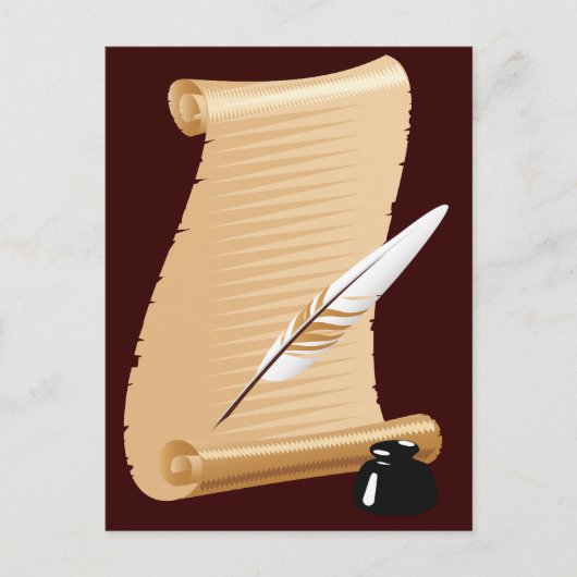 papyrus briefkaart (Voorkant)