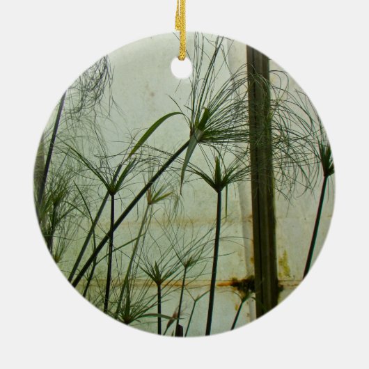 Papyrus Keramisch Ornament (Achterkant)