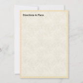 Papyrus Licht Tan Papier Afbeelding Vrijgezellenfe Kaart (Achterkant)